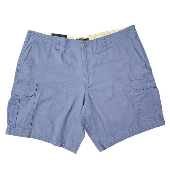 Size 46 Regal Exchange Cargo Blue Summer Shorts Inseam 9.5 # 111386 - Picture 1 of 4